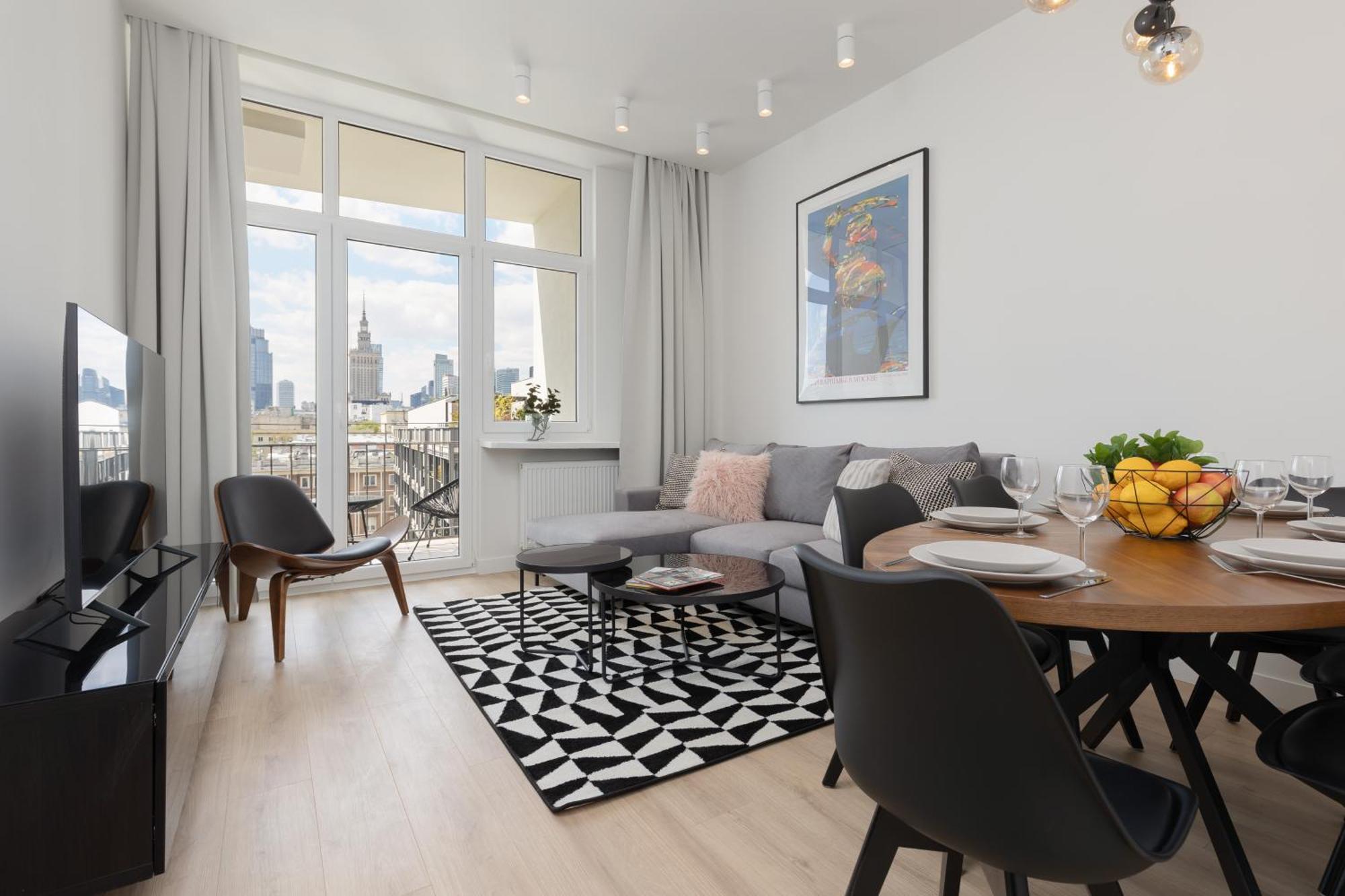 City Panorama Spacious Apartment By Renters Prestige วอร์ซอ ภายนอก รูปภาพ
