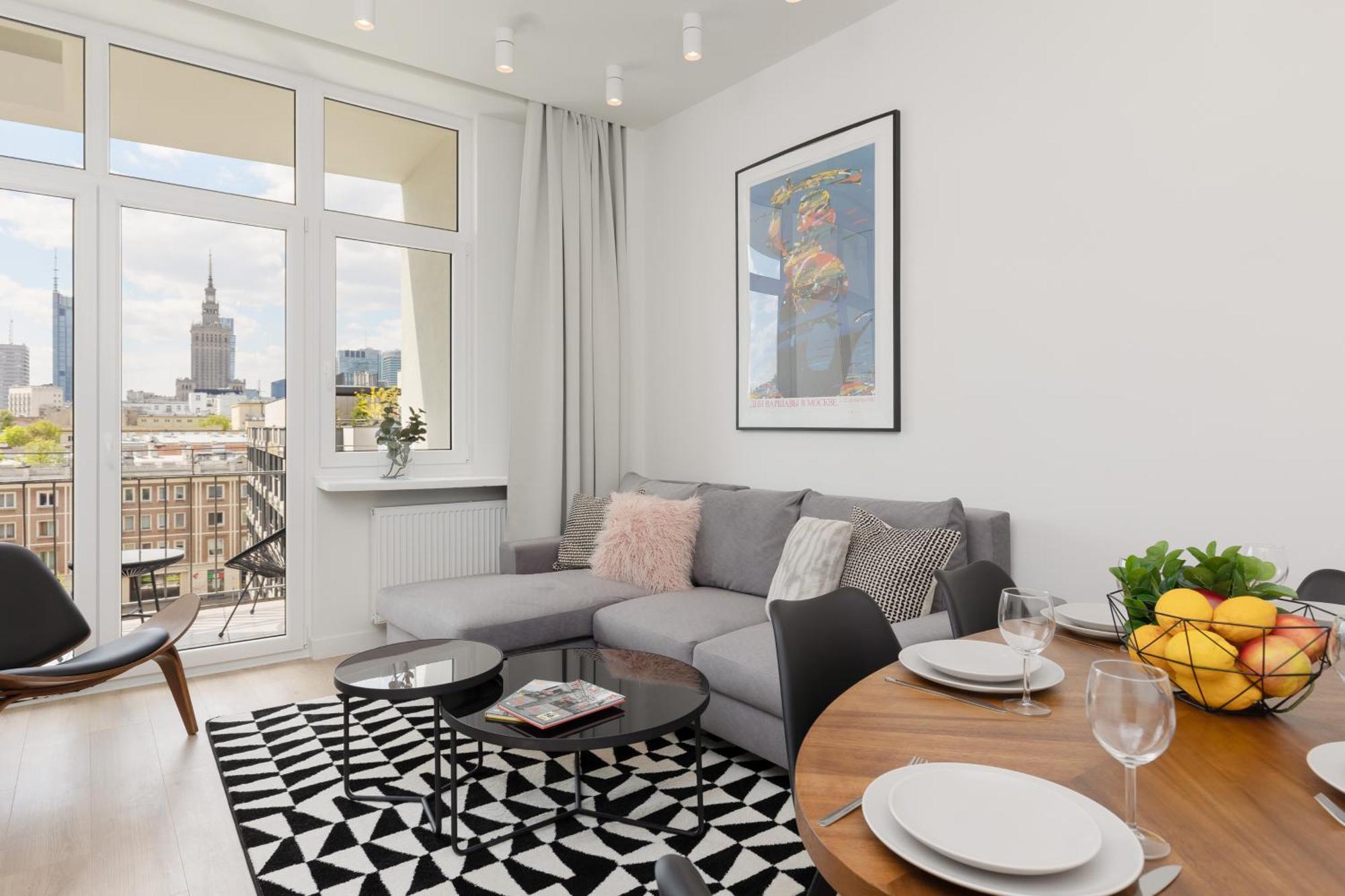 City Panorama Spacious Apartment By Renters Prestige วอร์ซอ ภายนอก รูปภาพ